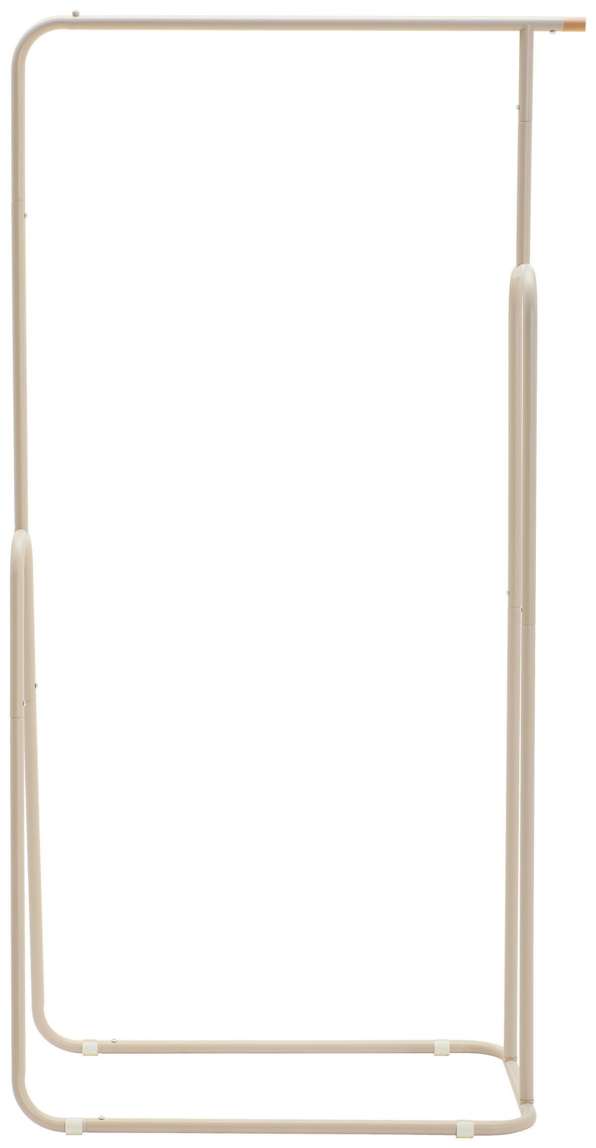 KLEIDERSTÄNDER in Creme 77,5/150/40 cm   - Creme, Basics, Holz/Metall (77,5/150/40cm) - Xora