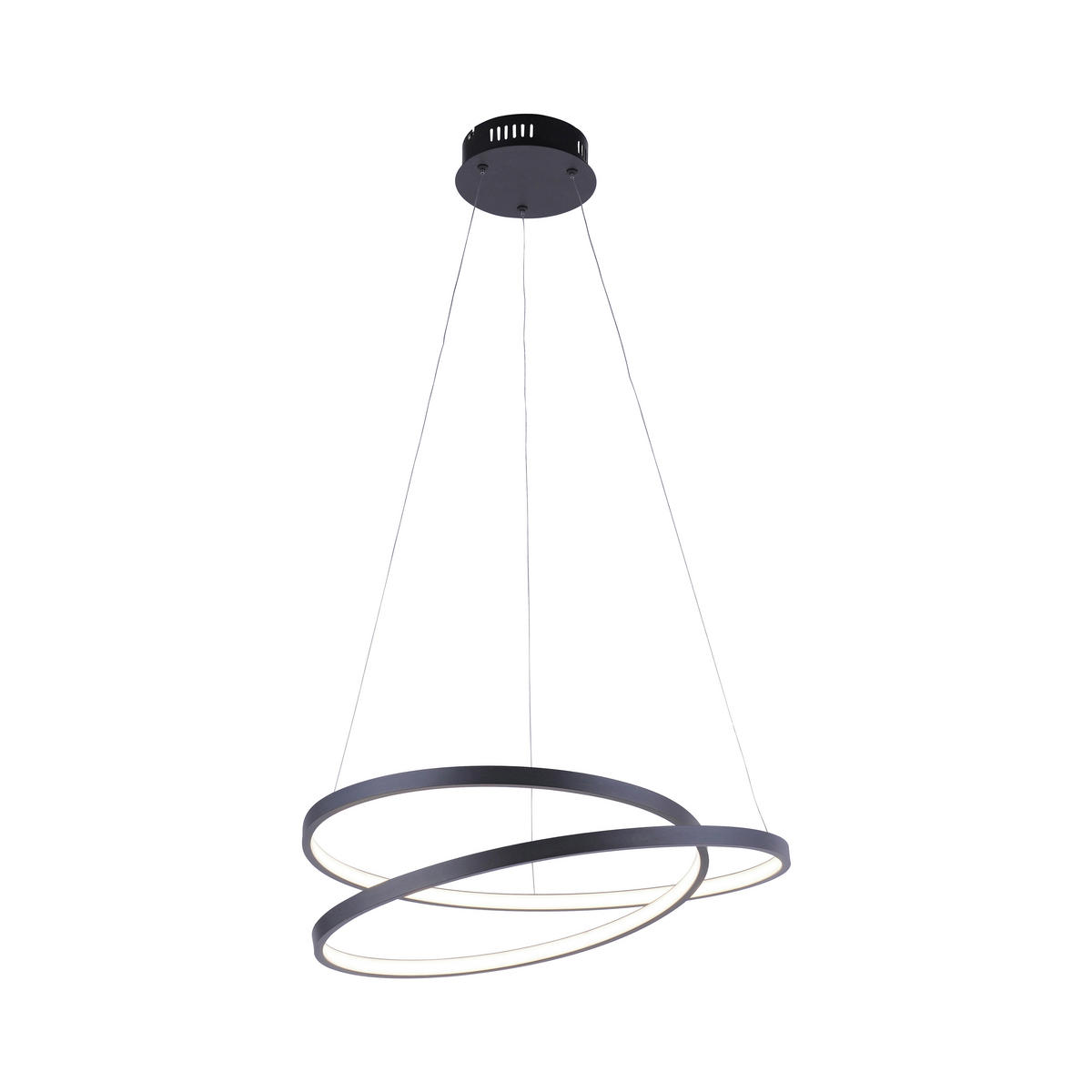 LED-HÄNGELEUCHTE 60/60/100 cm  - Schwarz, Design, Kunststoff/Metall (60/60/100cm) - Paul Neuhaus