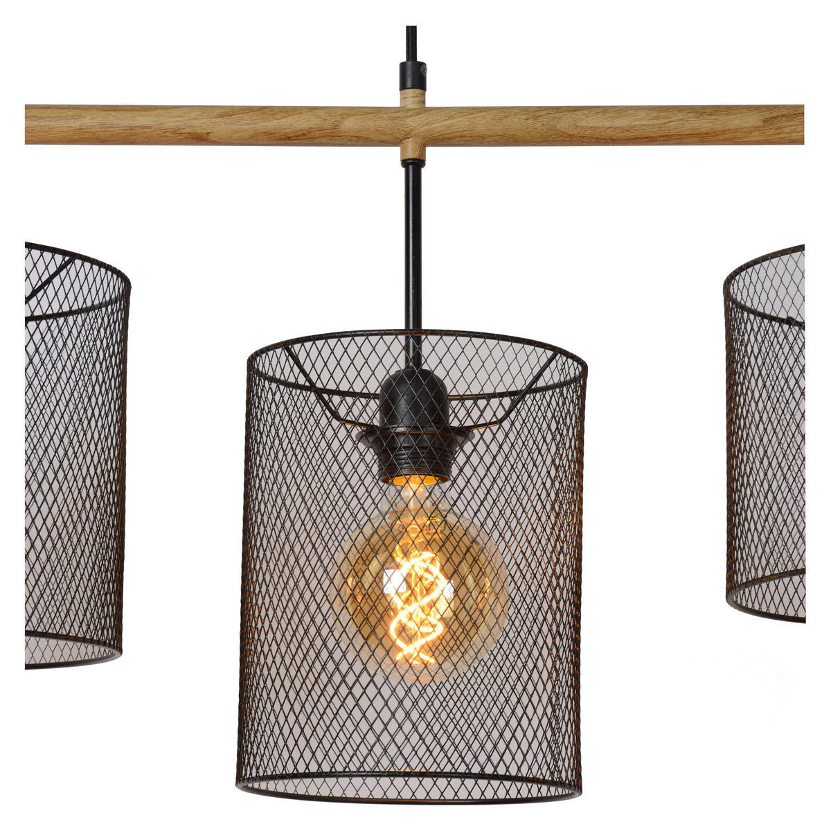 HÄNGELEUCHTE 107/23/175 cm    - Schwarz, Basics, Metall (107/23/175cm) - Lucide