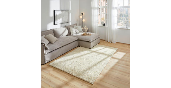 HANDWEBTEPPICH 130/190 cm  - Beige, Basics, Textil (130/190cm) - Linea Natura