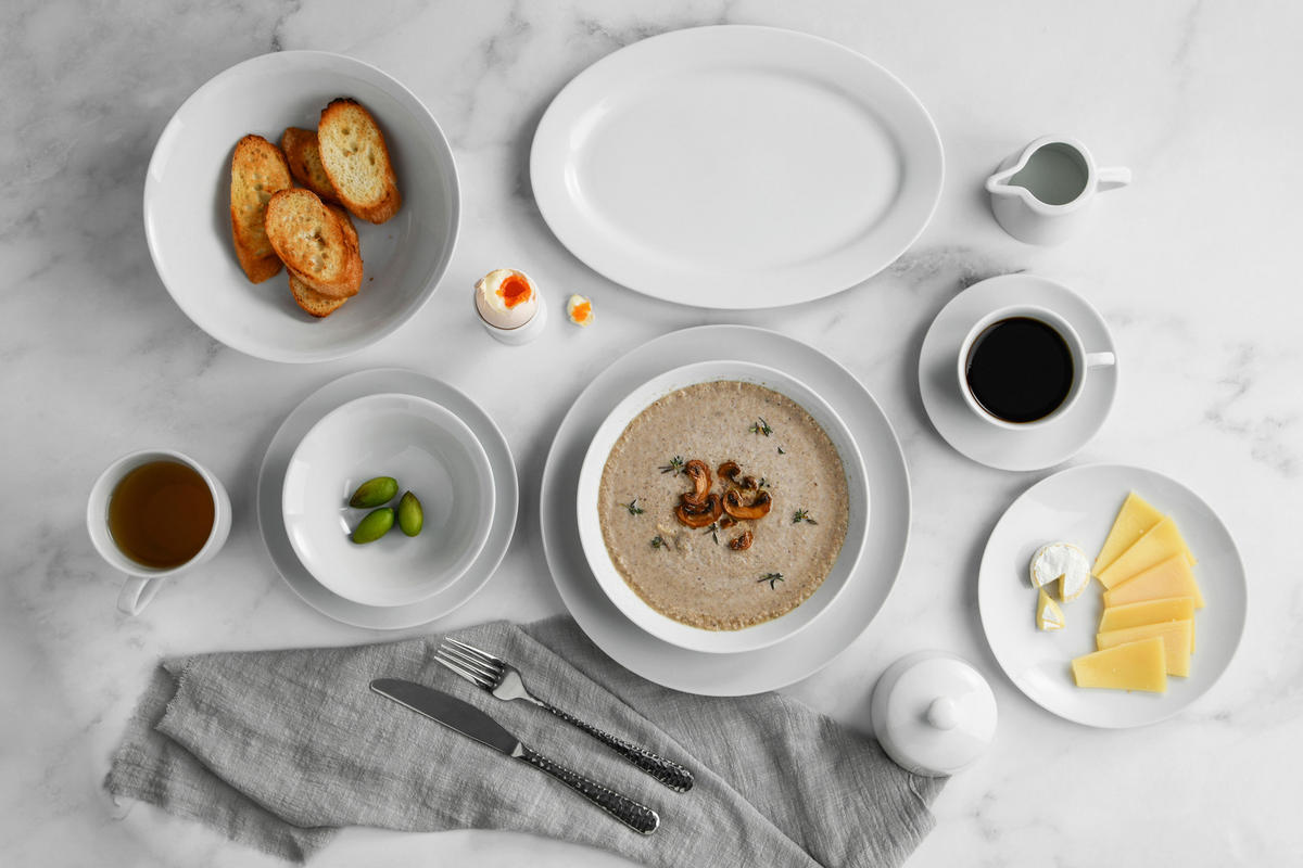 KOMBISERVICE Weiß 100-teilig 12 Personen  - Weiß, Basics, Keramik - Novel