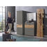 GARDEROBENSCHRANK Eiche furniert, massiv lackiert Eichefarben, Fango - Fango/Eichefarben, Design, Holz/Metall (61/198/36cm) - Dieter Knoll