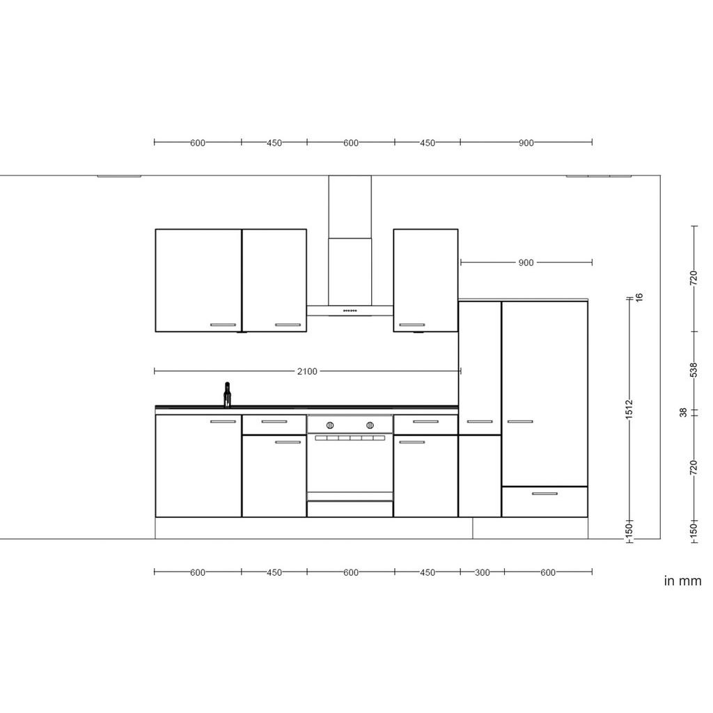 Thumbnail - Nobilia Küchenblock Flash, Schiefer, Hellgrau, Metall, 3 Schublade(n) Schubladen, nur wie online abgebildet bestellbar, ...