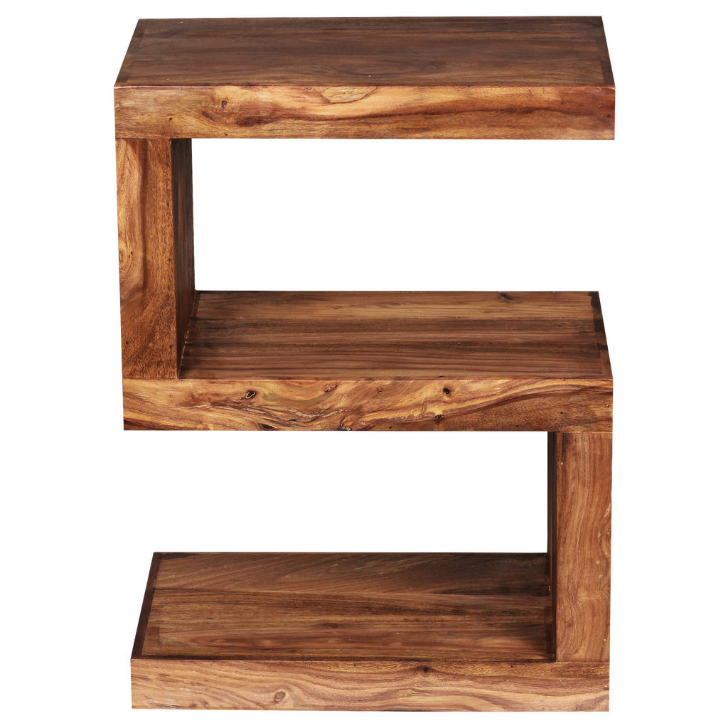 Beistelltisch Holz S-Förmig Mumbai, Sheeshamholz