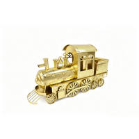 DEKOZUG  - Goldfarben, LIFESTYLE, Metall (62/18,5/33cm) - X-Mas