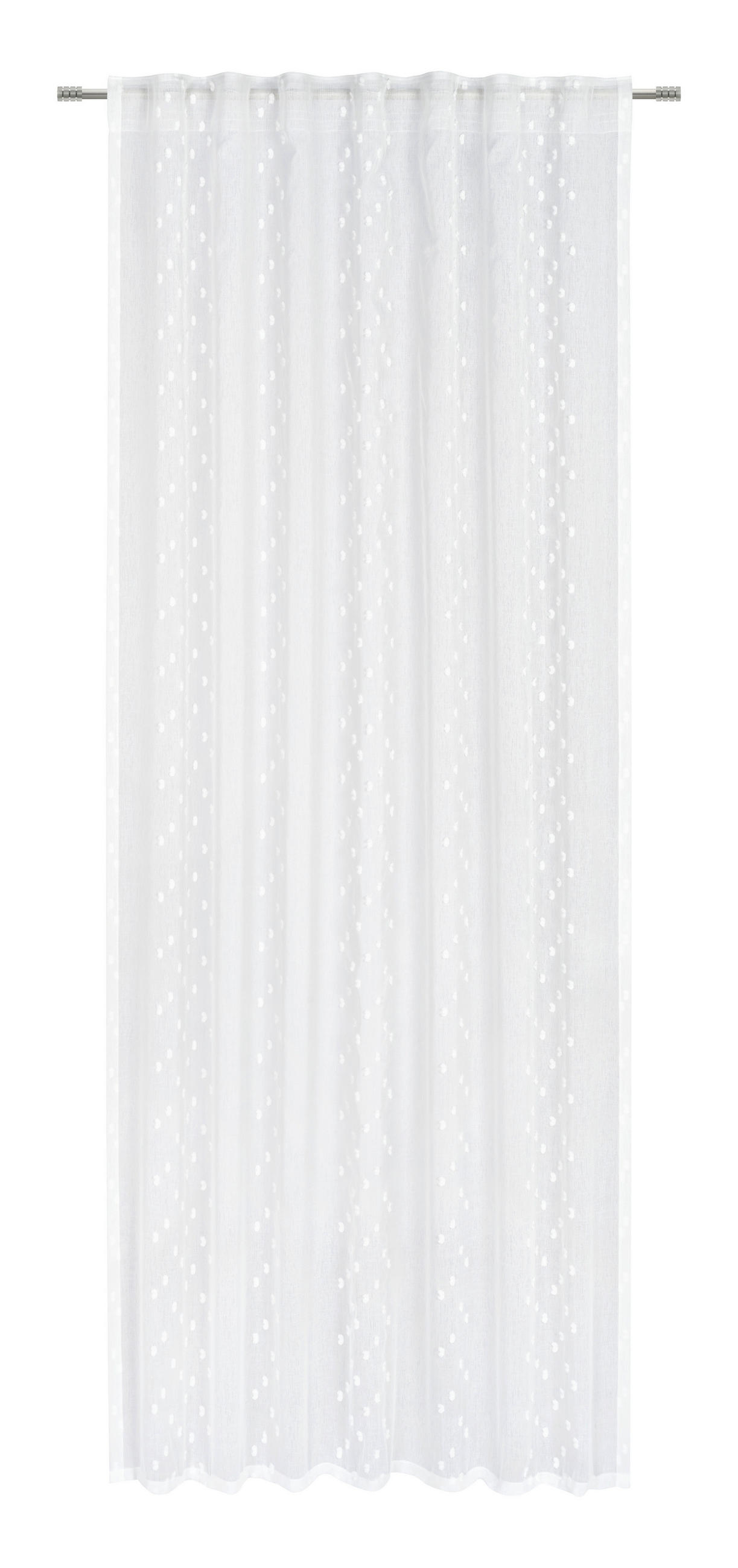 HOTOVÝ ZÁVĚS, poloprůhledné, 140/245 cm - bílá, Design, textil (140/245cm) - Esposa