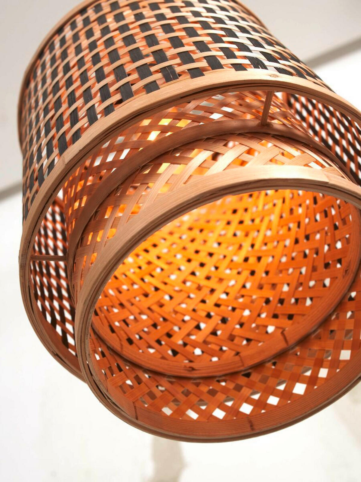 HÄNGLAMPA GOOD&MOJO  18/35 cm  - svart/naturfärgad, Trend, trä (18/35cm) - Good & Mojo
