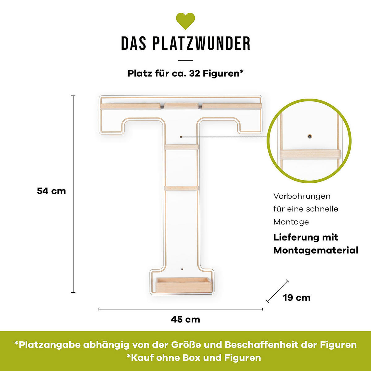 KINDERREGAL  - Weiss, Modern, Holzwerkstoff (45/54/19cm) - MID.YOU