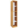 AKTENREGAL 35/183/37 cm  - Buchefarben/Weiß, MODERN, Holzwerkstoff (35/183/37cm) - MID.YOU