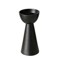 KERZENHALTER-SET - Schwarz, Basics, Metall (9/19cm) - Boltze Home