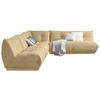 ECKSOFA Beige Lederlook  - Beige, Trend, Textil (315/285cm) - Livetastic