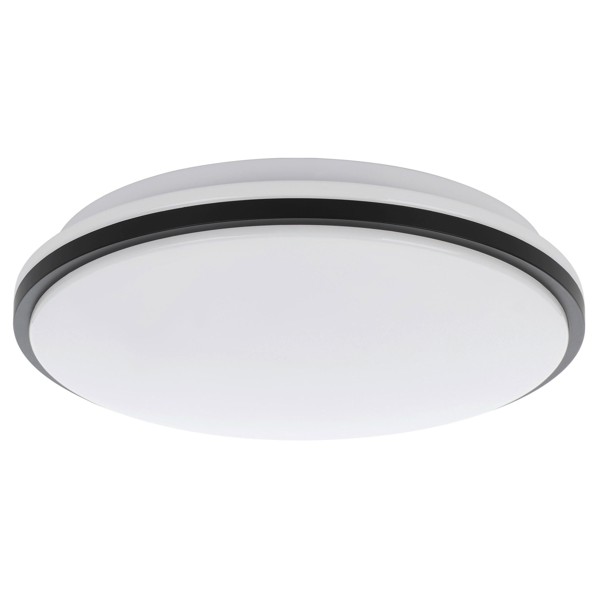 LED VÄGGLAMPA 34/6 cm   - vit/svart, Basics, metall/plast (34/6cm) - Eglo