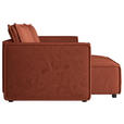 ECKSOFA Terracotta Webstoff Zierkissen, Rückenkissen, Rücken echt  - Terracotta/Schwarz, MODERN, Kunststoff/Textil (153/250cm) - Xora