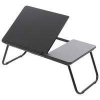 MASĂ PENTRU LAPTOP in lemn, metal 55/23/32 cm  - negru, Basics, lemn/metal (55/23/32cm)