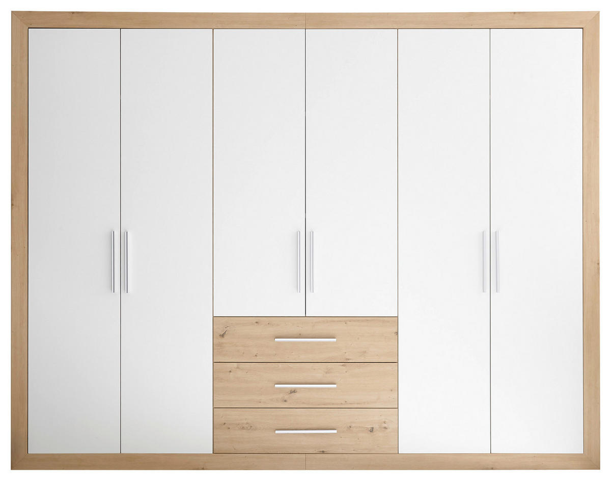 SPAVAĆA SOBA    180/200 cm  - bijela/boje hrasta, Konvencionalno, drvni materijal (180/200cm) - MID.YOU