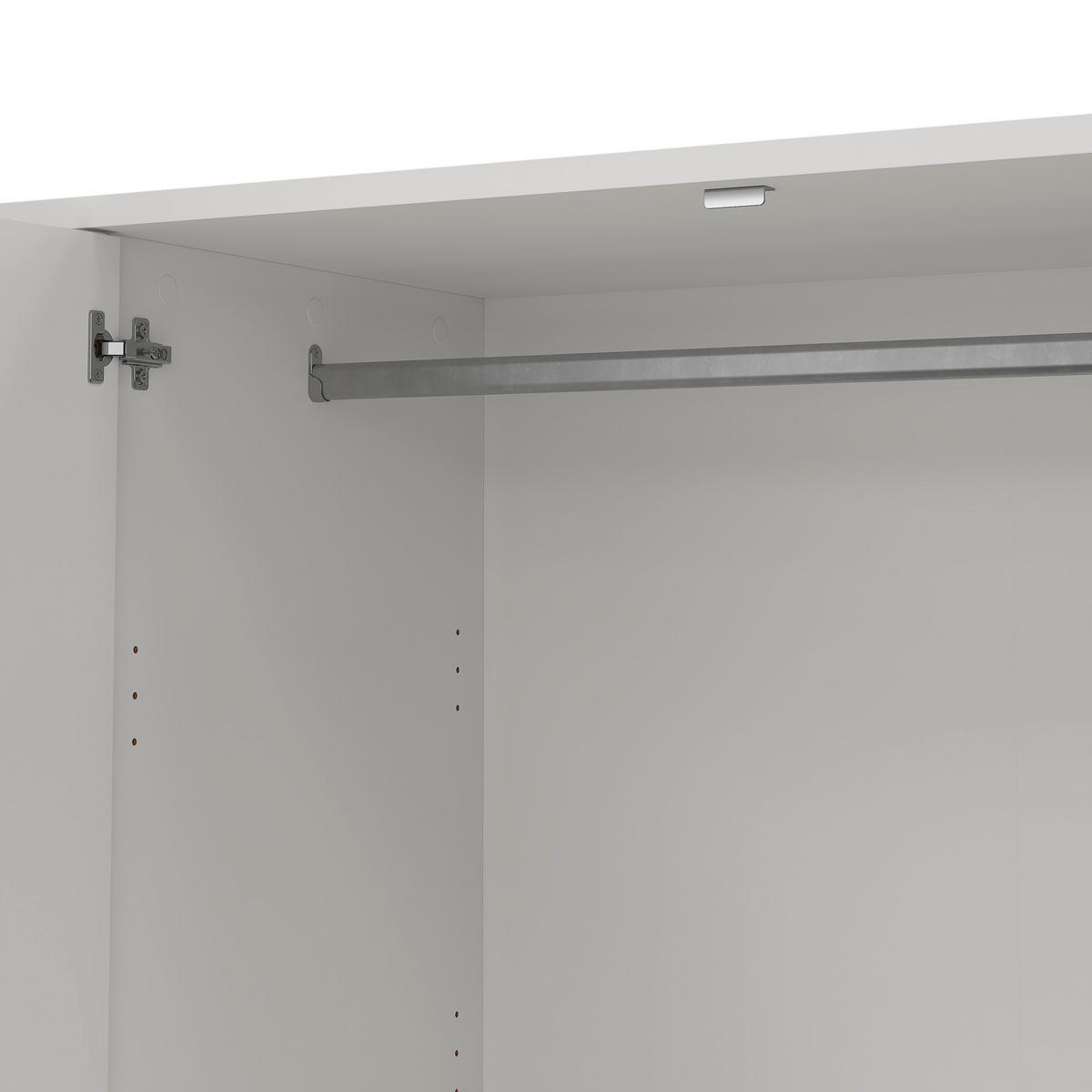 DULAP CU UȘI ROTATIVE alb  - alb, Konventionell, metal/material pe bază de lemn (197/202/58cm) - Boxxx
