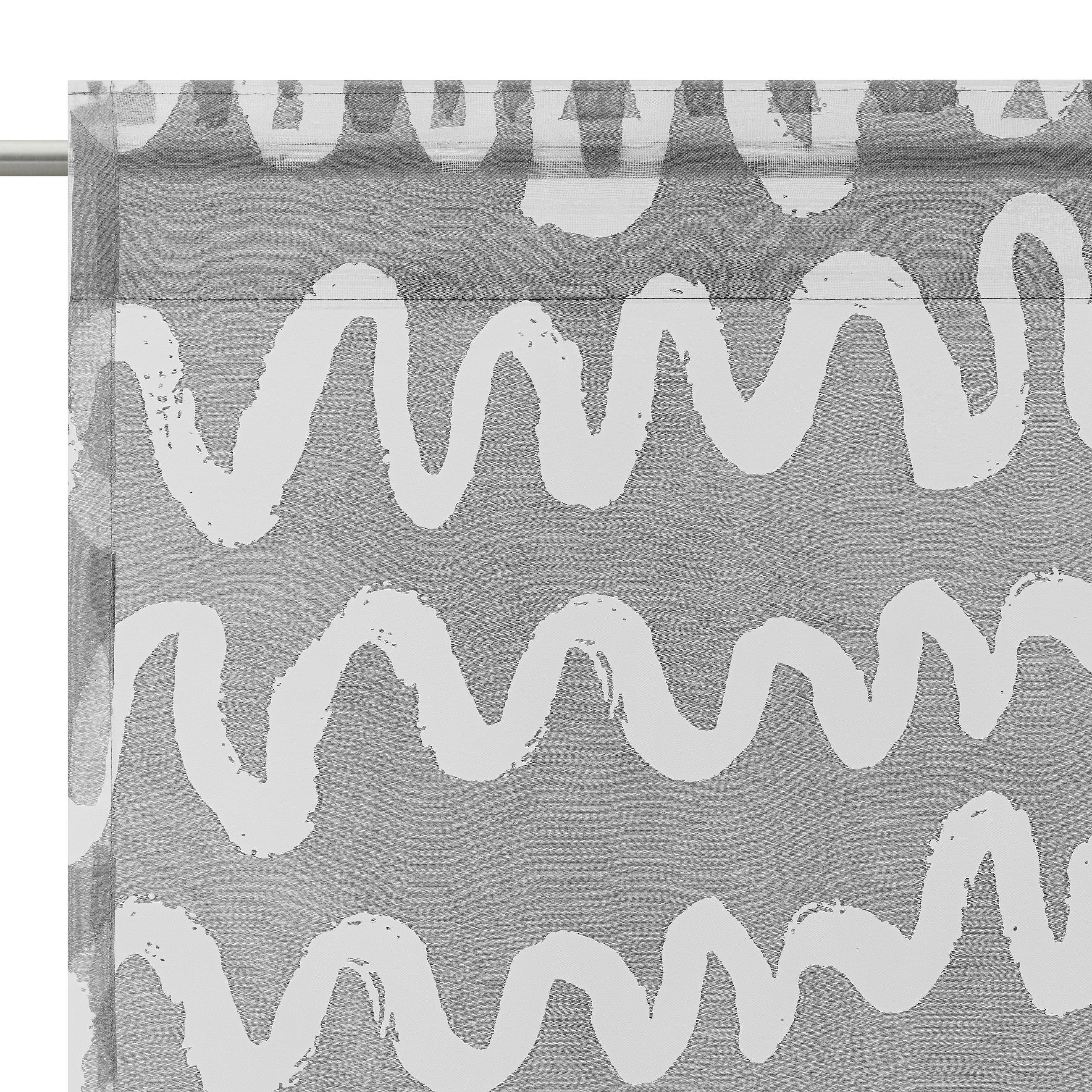 FERTIGVORHANG  halbtransparent  140/245 cm   - Grau, Design, Textil (140/245cm) - Esposa