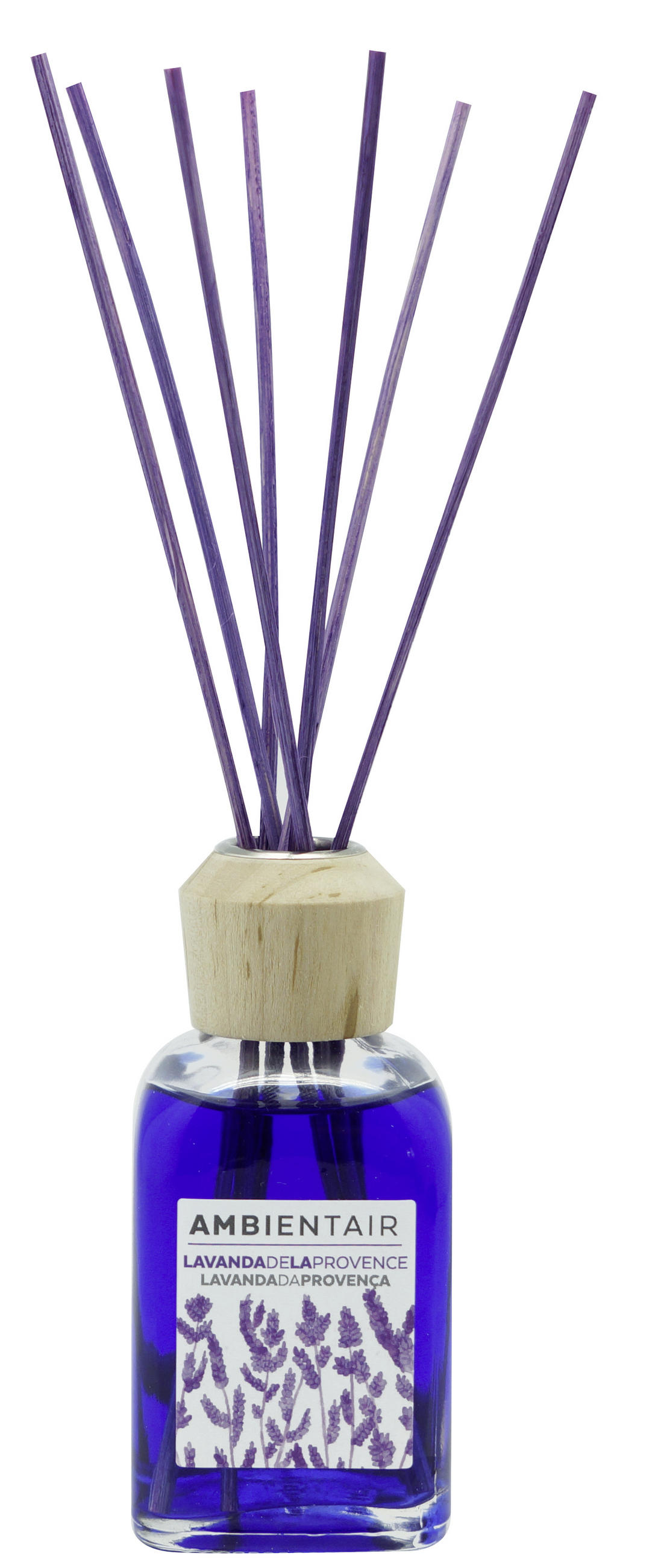 Difuzor  100 ml  - višebojno, Basics, staklo/drvo (100ml) - Ambientair