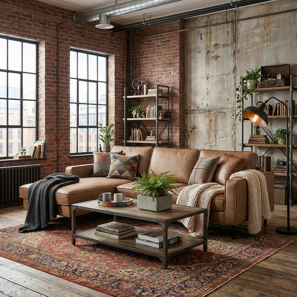 ECKSOFA Beige Echtleder Lederlook Rücken echt  - Beige, Design, Leder/Textil (166/238cm) - Livetastic