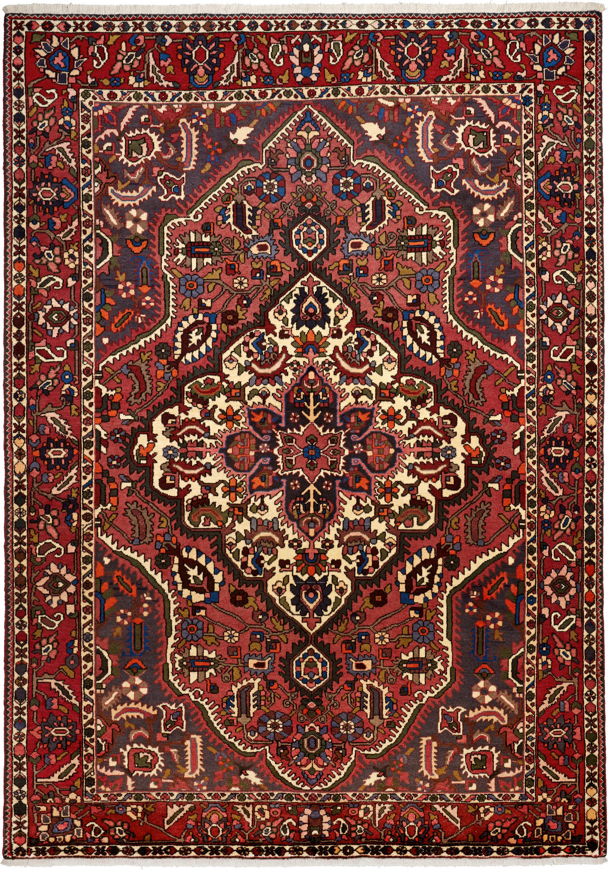 ORIJENTALNI TEPIH 200/300 cm   prljavo ružičasta, tamno smeđa, boje crnog vina   - tamno smeđa/prljavo ružičasta, Lifestyle, tekstil (200/300cm) - Cazaris