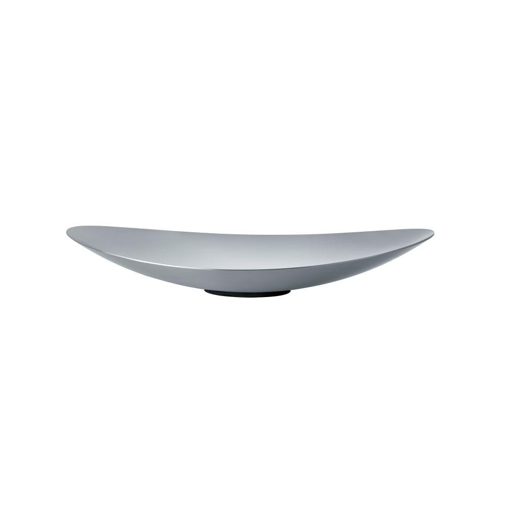 DEKOSCHALE - Silberfarben, KONVENTIONELL, Metall (29/5,5/34,5cm) - Blomus