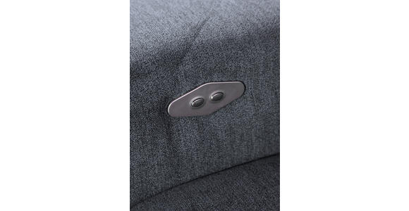 ECKSOFA  in Flachgewebe Dunkelgrau  300/205 cm  - Dunkelgrau/Schwarz, KONVENTIONELL, Textil/Metall (300/205cm) - Carryhome