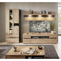 REGAL ZA DNEVNI BORAVAK boje grafita, hrast Artisan   - boje grafita/hrast Artisan, Moderno, drvni materijal (282/197/47cm) - Modern Living