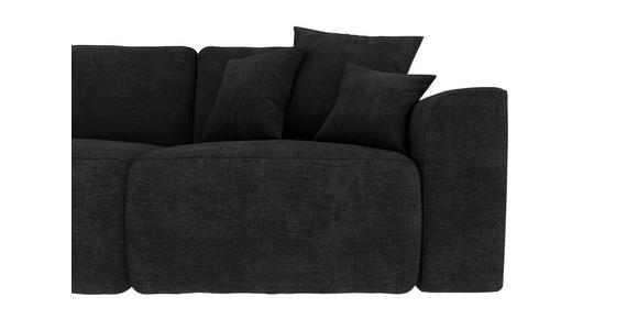 ECKSOFA  in Samt Dunkelgrau  195/293 cm  - Chromfarben/Dunkelgrau, KONVENTIONELL, Kunststoff/Textil (195/293cm) - Carryhome