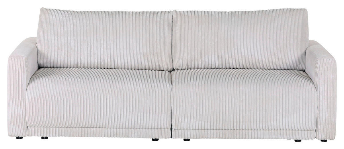 2,5-SEDAČKA, textil, béžová - čierna/béžová, Design, textil/plast (240/70/125cm) - Carryhome