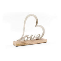 DEKORAČNÉ PÍSMENÁ - Basics, kov/drevo (22/20/5cm)
