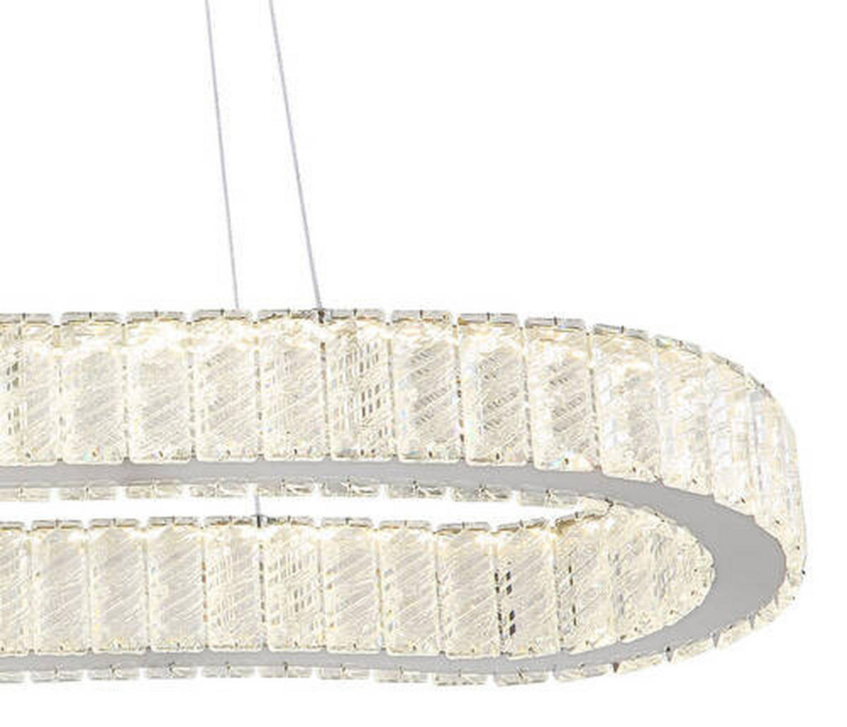 VISEČA LED-SVETILKA   //2700-6000 K/230 V/ - barve kroma/prozorno, Konvencionalno, kovina/umetna masa (89/31/120cm) - Globo
