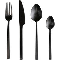 SADA PŘÍBORŮ nerezová ocel, 16dílné - černá, Basics, kov (20/6/26cm) - Kare-Design