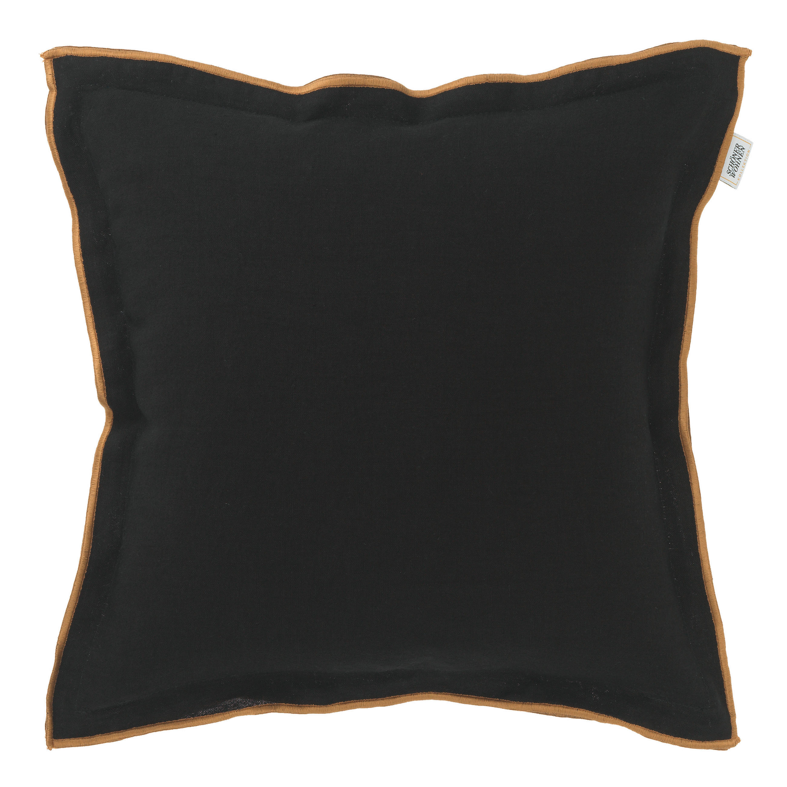 KISSENHÜLLE SW-LOOK 38/38 cm  - Schwarz, Basics, Textil (38/38cm) - Schöner Wohnen