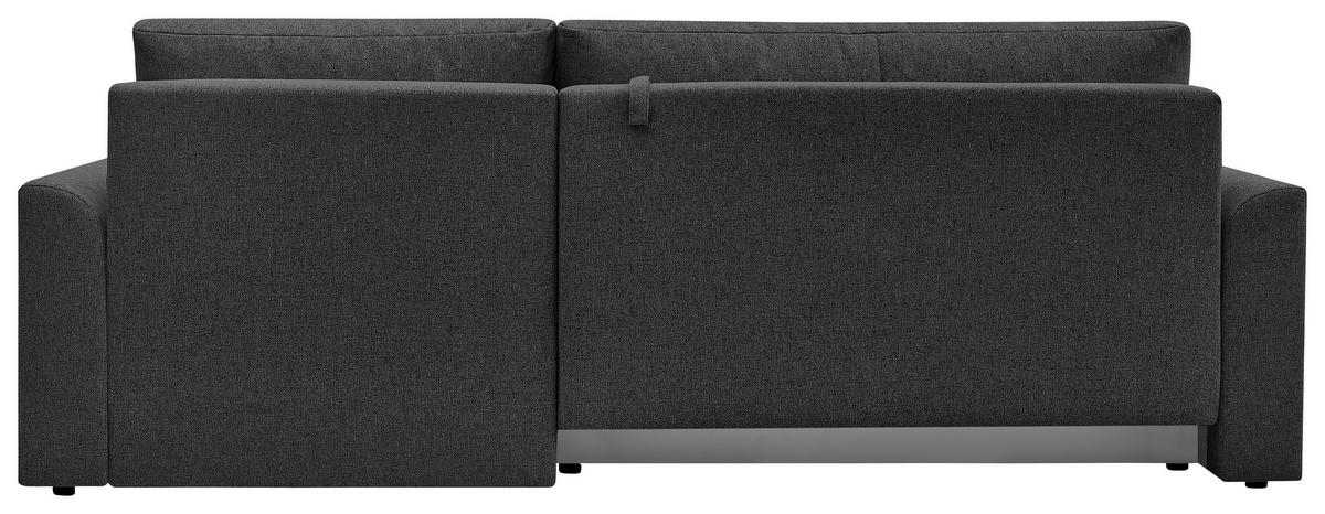 ECKSOFA KIMMY Schwarz Flachgewebe Zierkissen, Rückenkissen, Bettkasten  - Schwarz, Design, Kunststoff/Textil (233/146cm) - P & B