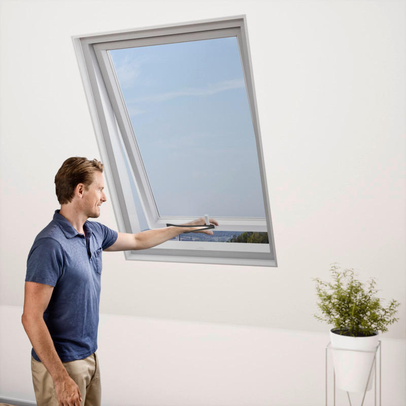Fliegengitter Fenster 130x150 Cm Anthrazit