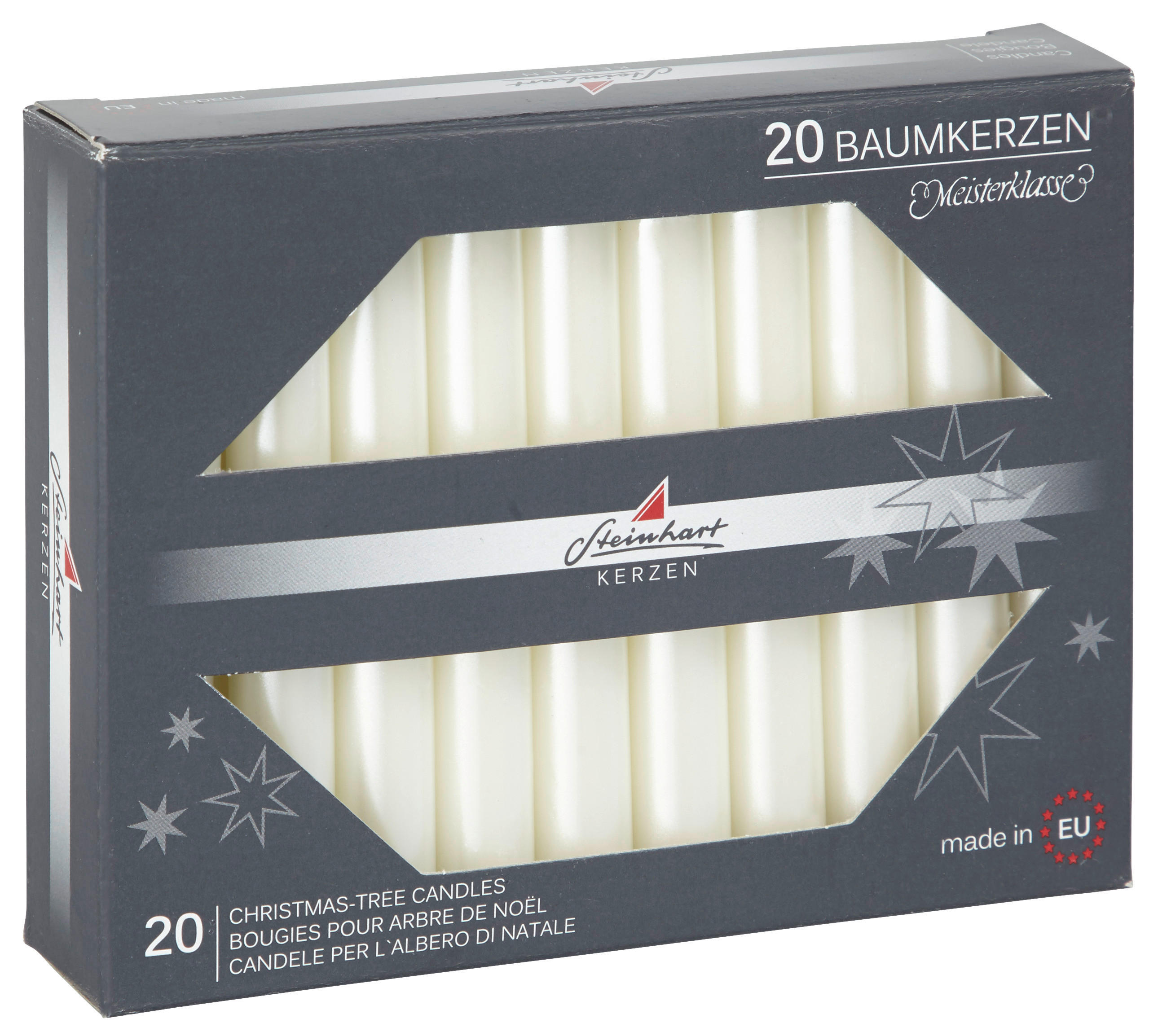 CHRISTBAUMKERZE  - Weiß, KONVENTIONELL (1/10cm)