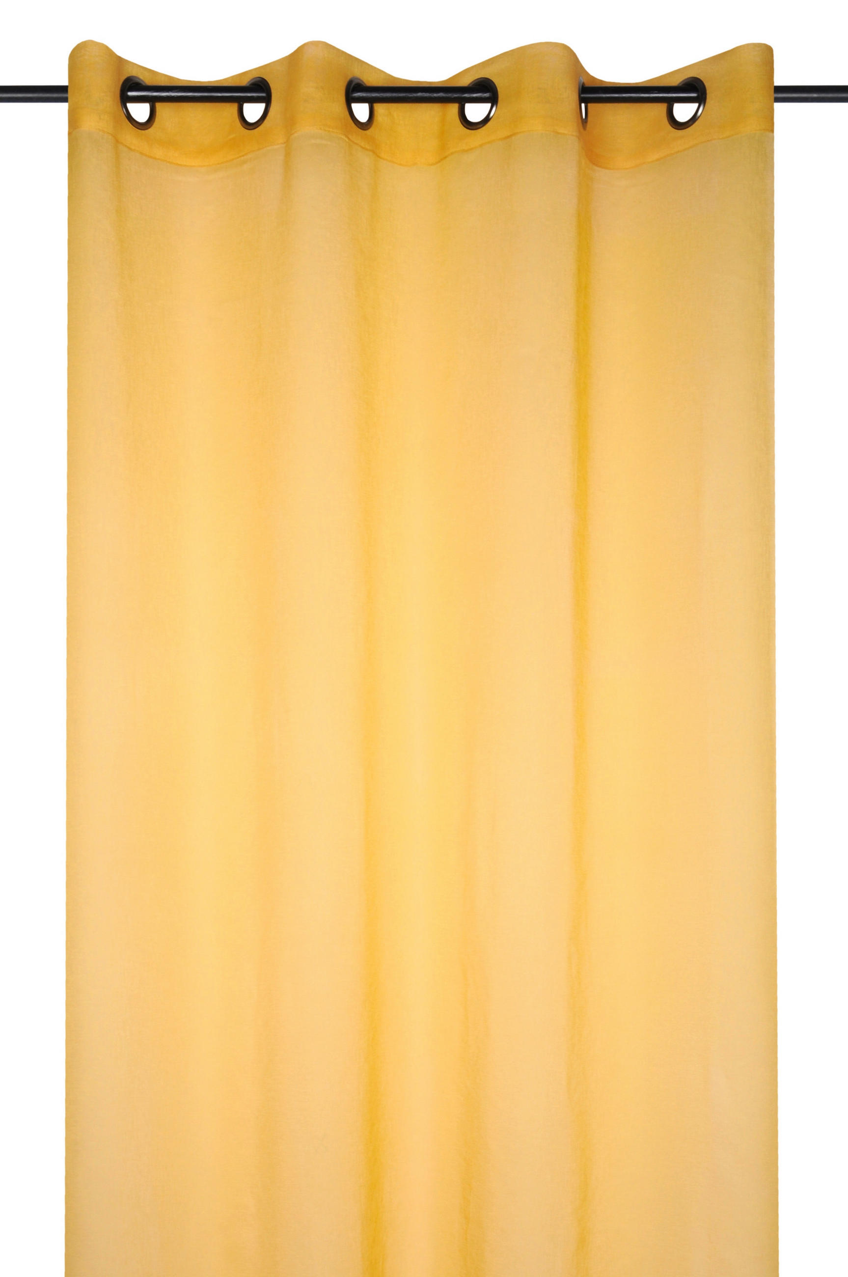 GOTOVA TANKA ZAVESA žuta - žuta, Osnovno, tekstil (135/260cm)