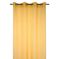KONČANA ZAVESA  pol prosojno   135/260 cm  - rumena, Basics, tekstil (135/260cm)