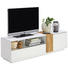 LOWBOARD - Eichefarben/Weiß, Design, Holz/Holzwerkstoff (160cm) - Carryhome LOWBOARD - Eichefarben/Weiß, Design, Holz/Holzwerkstoff (160cm) - Carryhome