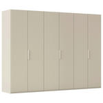 DREHTÜRENSCHRANK 301/223/61 cm,  in Champagner, 6-türig  - Champagner, Basics, Holzwerkstoff/Metall (301/223/61cm) - Novel