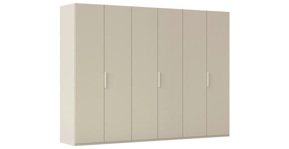 DREHTÜRENSCHRANK 301/235/61 cm,  in Champagner, 6-türig  - Champagner, Basics, Holzwerkstoff/Metall (301/235/61cm) - Novel