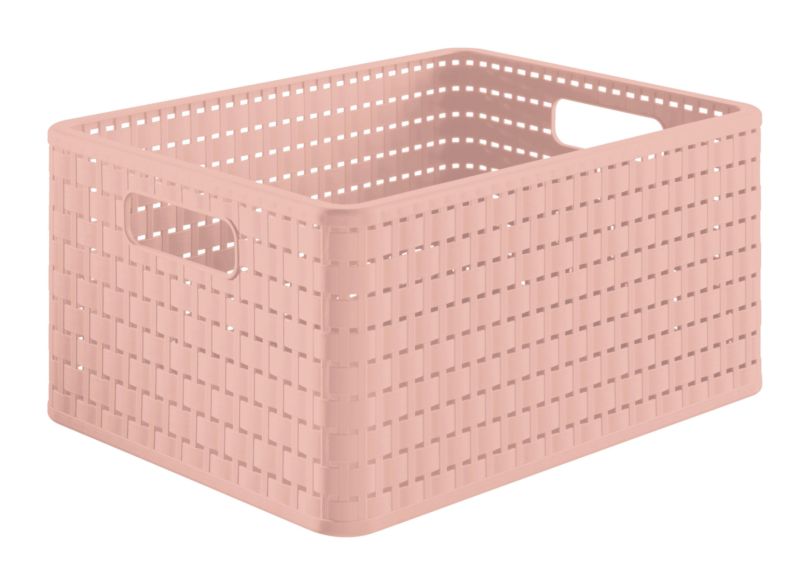 KOŠ starorůžová - starorůžová, Basics, plast (36,8/27,8/19,1cm) - Rotho