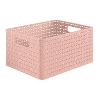 KOŠ starorůžová - starorůžová, Basics, plast (36,8/27,8/19,1cm) - Rotho