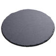 PLATZTELLER 20 cm  - Schieferfarben, KONVENTIONELL, Stein (20cm) - Ambia Home