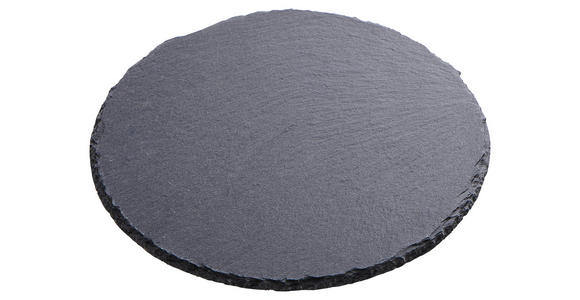 PLATZTELLER 20 cm  - Schieferfarben, KONVENTIONELL, Stein (20cm) - Ambia Home