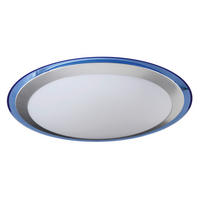 LED-DECKENLEUCHTE 33 cm  - Blau/Silberfarben, Basics, Kunststoff/Metall (33cm) - Näve