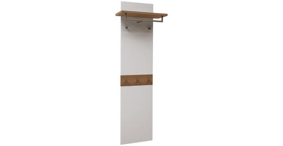 GARDEROBENPANEEL 45(60)/187/28 cm - Eichefarben/Weiß, Design, Holz/Holzwerkstoff (45(60)/187/28cm) - Dieter Knoll