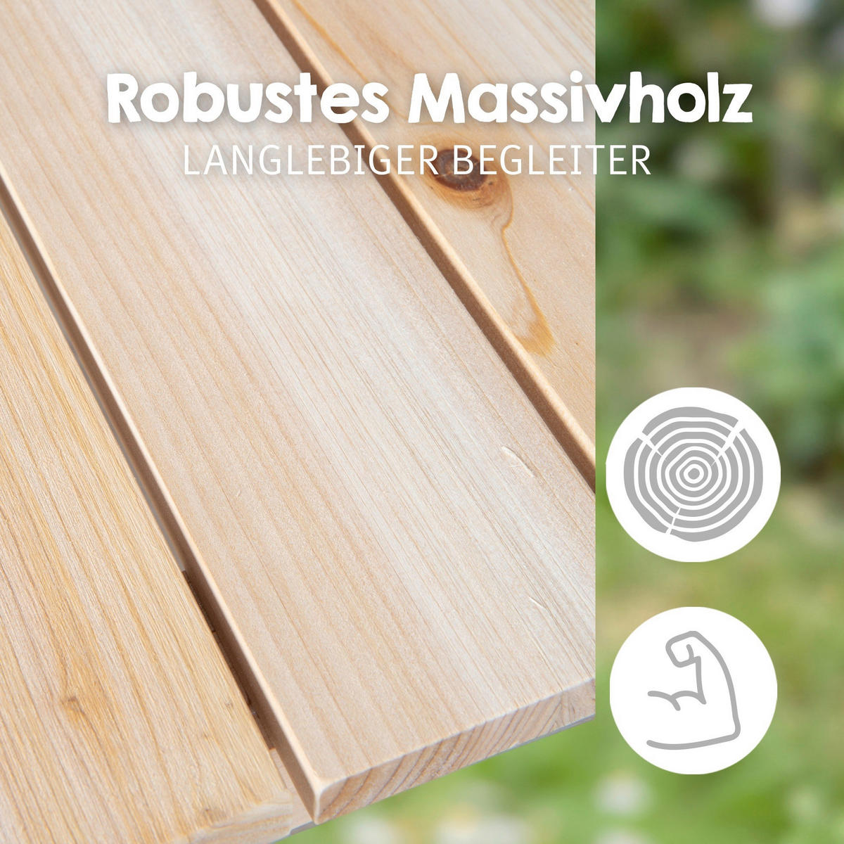 KINDERSPIELTISCH  - Naturfarben/Grau, Basics, Holz/Kunststoff (89/50/85,5cm) - Roba
