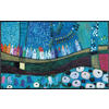 FUßMATTE  50/75 cm  Blau, Multicolor  - Blau/Multicolor, Trend, Kunststoff/Textil (50/75cm) - wash+dry