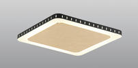 LED-DECKENLEUCHTE Solaris  - Goldfarben/Schwarz, Design, Metall (4,5/25/25cm)
